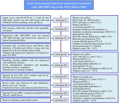 Case Report: First Case of Cefotaxime-Sulbactam-Induced Acute Intravascular Hemolysis in a Newborn With ABO Blood Type Incompatibility by the Mechanism of Non-Immunologic Protein Adsorption